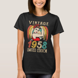 64 Jahre Vintag 1958 Geburtstag T-Shirt