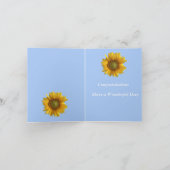 64. Jubiläum Sonnenblumen bearbeitbar Karte (Innenseite)