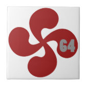 64 Lauburu Fliese (Vorderseite)