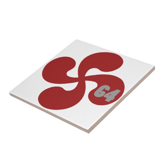 64 Lauburu Fliese (Seite)