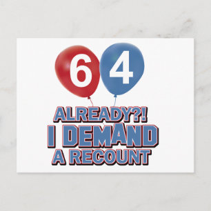 64. Lebensjahr Postkarte