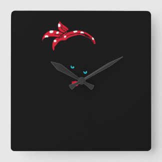 64.Nuklearer Ingenieur, Nuklearer Ingenieur Rosie Quadratische Wanduhr