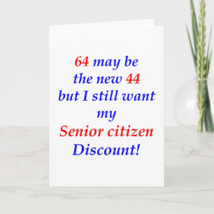 64 Senior Bürger Karte