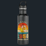 64 Year Old Women Bday 1958 Vintage 64th Birthday Edelstahlflasche<br><div class="desc">Birthday Design For anyone who's horoscope say difficult & Stubborn But totally worth.Wear it with pride at work,  school gym perfect to pair with shorts,  leggings or jeans for a casual yet trendy Look</div>