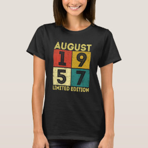 64th Birthday Retro August 1957 Decorations 64 Yea T-Shirt