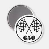 650 Markierte Flaggen Magnet (Vorderseite/Rückseite)