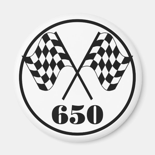 650 Markierte Flaggen Magnet (Vorne)