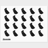 650 Postleitzahl-T-Shirt, Bucht-Bereich, Runder Aufkleber (Blatt)