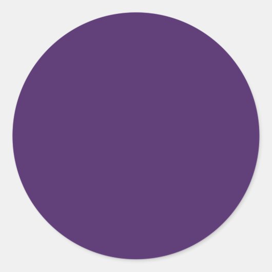#65187A HEX CODE DARK LILA FARBHINTERGRUND TEMP RUNDER AUFKLEBER (Vorderseite)