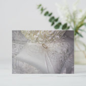 6538-Ring Trägerkissen mit Hochzeitsring am Schlei Einladung (Stehend Vorderseite)