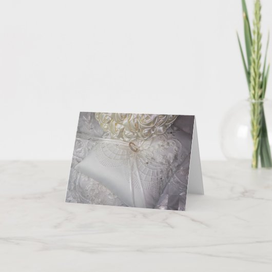 6538-Ring Trägerkissen mit Hochzeitsring am Schlei Einladung (Vorderseite)