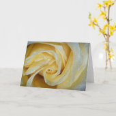 6557-Gelbe Rose mit Taub Karte (Gelbe Blume)