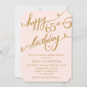 65., 65. Geburtstagsparty Einladung (Vorderseite)