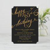 65., 65. Geburtstagsparty Einladung (Stehend Vorderseite)