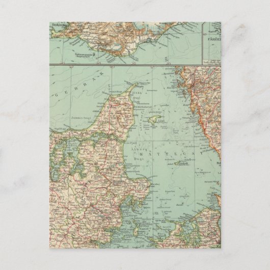 65 Dänemark, Island Postkarte (Vorderseite)