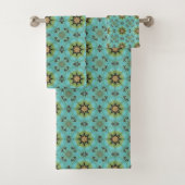 65 Dekoratives Abstraktes Muster Badhandtuch Set (Insitu)