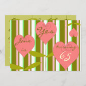 65. Einladung Geburtstag des Spaßes (Vorne/Hinten)