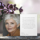 65 & Fabulous Orchid Photo Birthday Greeting Card Karte