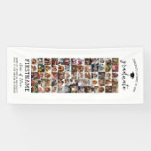 65 Foto Collage Abschluss Moderner Minimal Weiß Banner (Horizontal)
