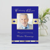 65. Foto Geburtstagsparty Einladung Marine 65 (Stehend Vorderseite)