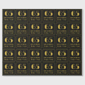 65. Geburtstag ~ Art Deco Inspiriert Look "65", Na Geschenkpapier (Flach)
