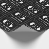 65. Geburtstag - Art Deco Inspiriert Look "65", Na Geschenkpapier (Ecke)