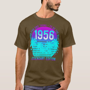 65. Geburtstag Ästhetik Vintag 1956 Sonnenuntergan T-Shirt