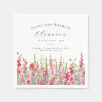65. Geburtstag August Geburts-Blume Custom