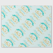 65. Geburtstag besser mit Alter Geschenkpapier (Flach)