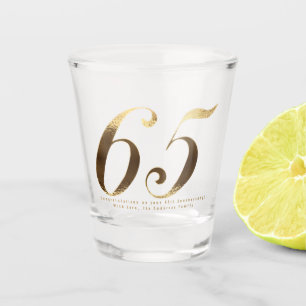 65. Geburtstag Blue Sapphire Hochzeitstag Schnapsglas