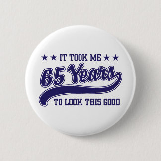 65. Geburtstag Button