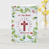 65. Geburtstag des Nun Cross in KREath Karte (Gelbe Blume)