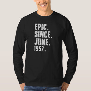 65. Geburtstag Epic Seit Juni 1957 65 Jahre alt T-Shirt