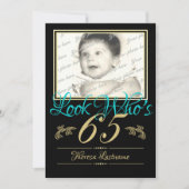 65. Geburtstag Foto Einladung (Vorderseite)