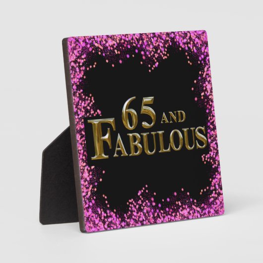 65. Geburtstag Fotoplatte (Vorderseite)