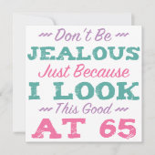 65. Geburtstag für Frauen Karte (Vorderseite)