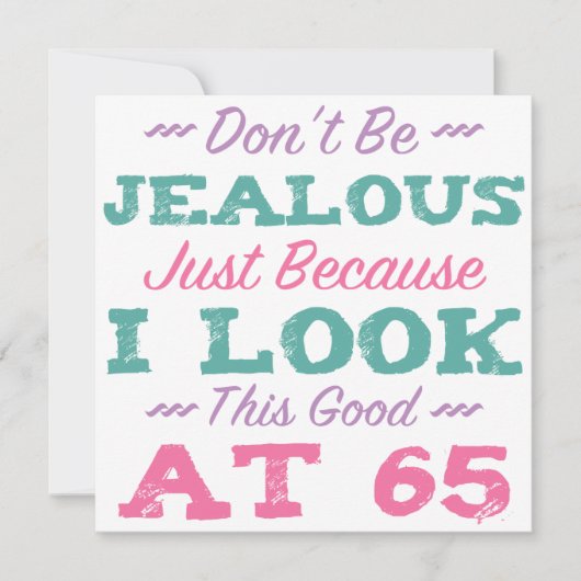 65. Geburtstag für Frauen Karte (Vorderseite)