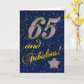 65. Geburtstag für jemanden Fabulous Karte (Gelbe Blume)
