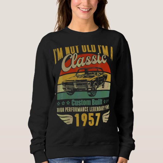 65. Geburtstag für Männer Retro 65. Sweatshirt (Vorderseite)