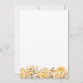 65. Geburtstag Gelbes Rosenblumengebirge Party Einladung (Rückseite)