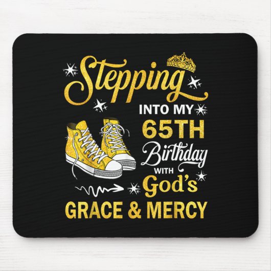 65. Geburtstag Gnade und Barmherzigkeit christlich Mousepad (Vorne)