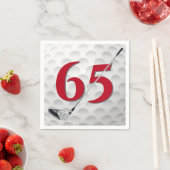 65. Geburtstag Golf Club Napkins Serviette (Beispiel)