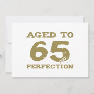 65. Geburtstag Im Laufe Der Jahre Perfekt Gereift Karte