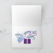 65. Geburtstag individuell anpassbare Karte (Innenseite)