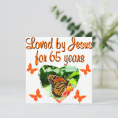 65. GEBURTSTAG KARTE (Stehend Vorderseite)