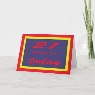 65. Geburtstag Karte