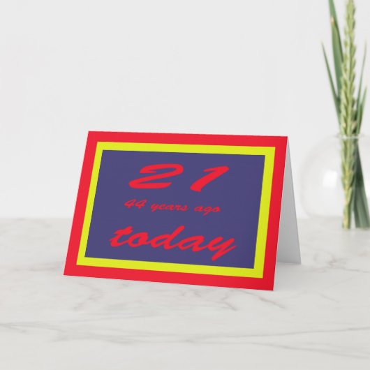 65. Geburtstag Karte (Vorderseite)