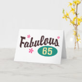 65. Geburtstag Karte (Gelbe Blume)