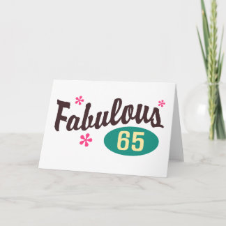 65. Geburtstag Karte