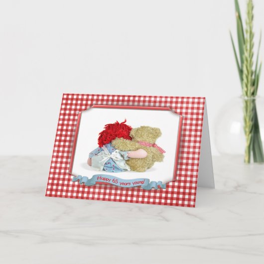 65. Geburtstag Karte (Vorderseite)